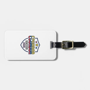 Ecuador Fotboll 2026 Fotboll Fet Land Typografi Bagagebricka