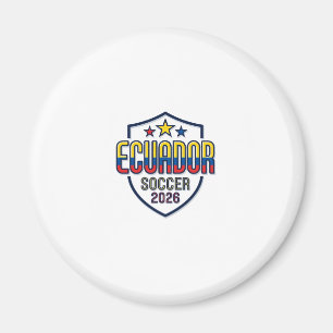Ecuador Fotboll 2026 Fotboll Fet Land Typografi Magnet