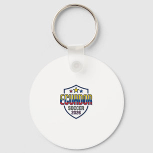 Ecuador Fotboll 2026 Fotboll Fet Land Typografi Nyckelring