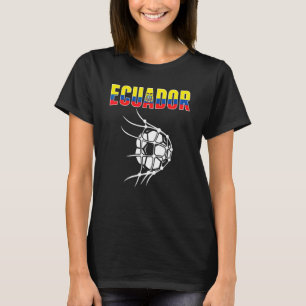 Ecuador fotboll i nätet Stöd ecuadorianska fotboll T Shirt