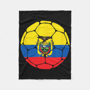 Ecuador Fotboll Ll Flagga Tröja Ecuadorian Fotboll Fleecefilt