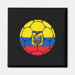 Ecuador Fotboll Ll Flagga Tröja Ecuadorian Fotboll Magnet