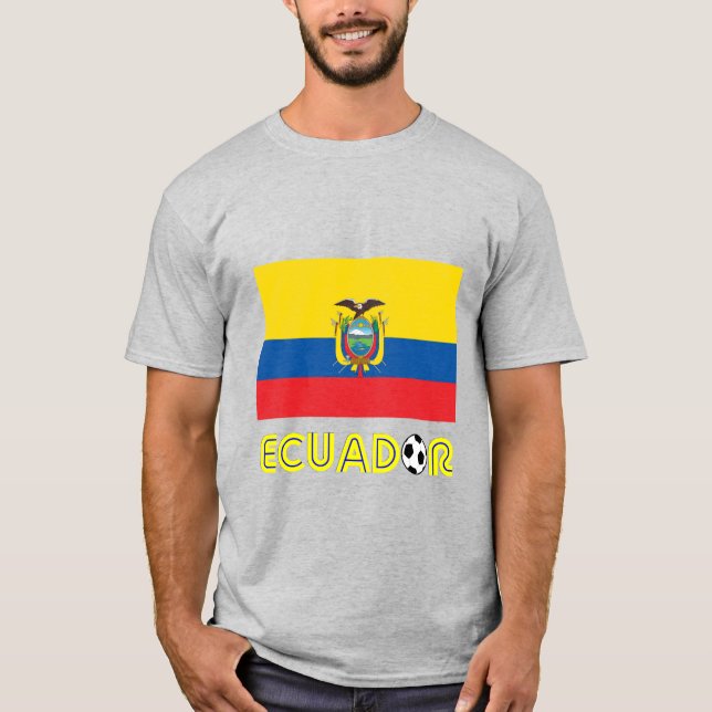 ecuador fotbollboll t shirt (Framsida)