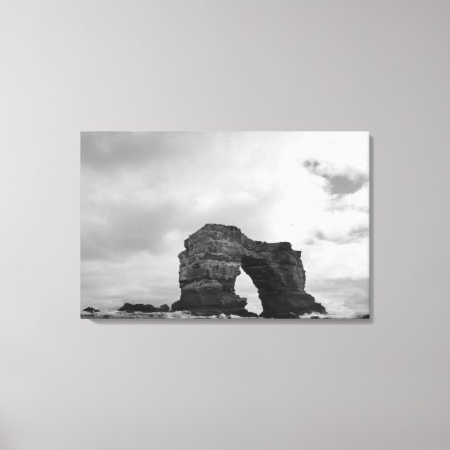 Ecuador, Galapagosöarna, Darwin Island, Vågar Canvastryck (Framsida)