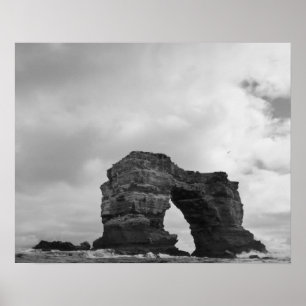 Ecuador, Galapagosöarna, Darwin Island, Vågor Poster