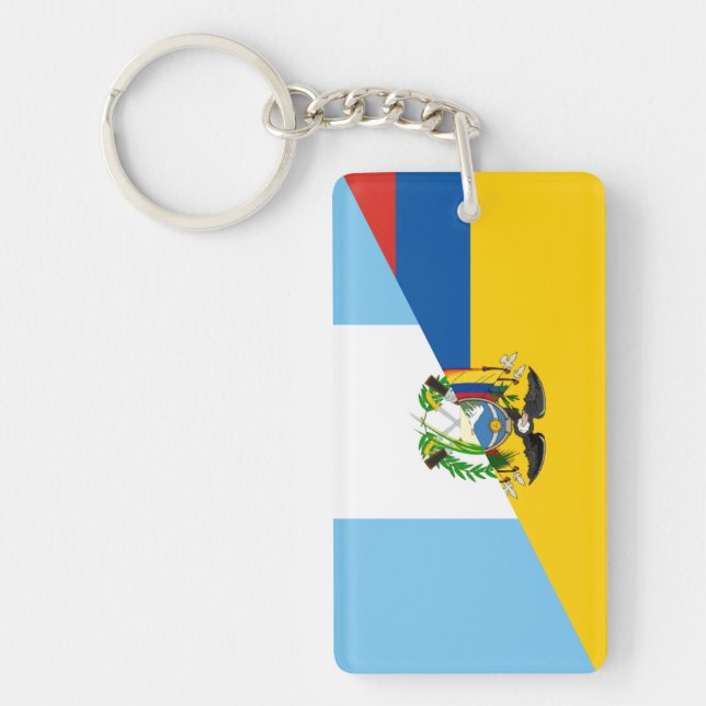 Ecuador Guatemala, halv flagga land (Framsidan)