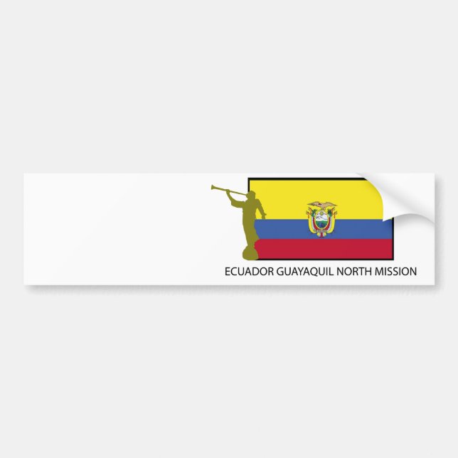 Ecuador Guayaquil norr beskickningCTR LDS Bildekal (Framsidan)