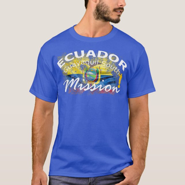 Ecuador Guayaquil South Mormon LDS Uppdrag Gift T Shirt (Framsida)