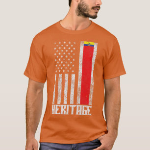 Ecuador Hispanic Heritage, nödlidande flagga 1 T Shirt