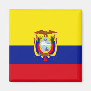 Ecuador högkvalitativ flagga magnet