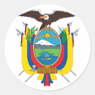 Ecuador Jackar Arm Sticker Runt Klistermärke