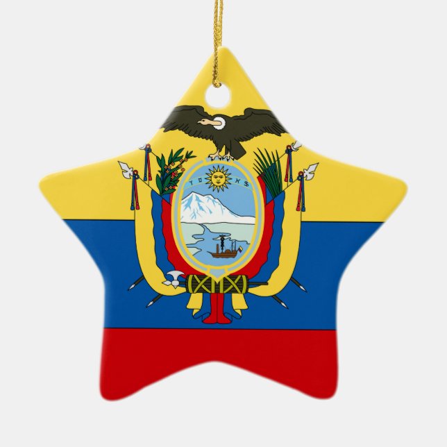 Ecuador Julgransprydnad Keramik (Framsidan)