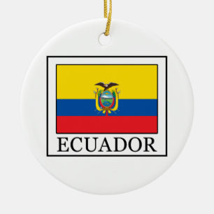 Ecuador Julgransprydnad Keramik