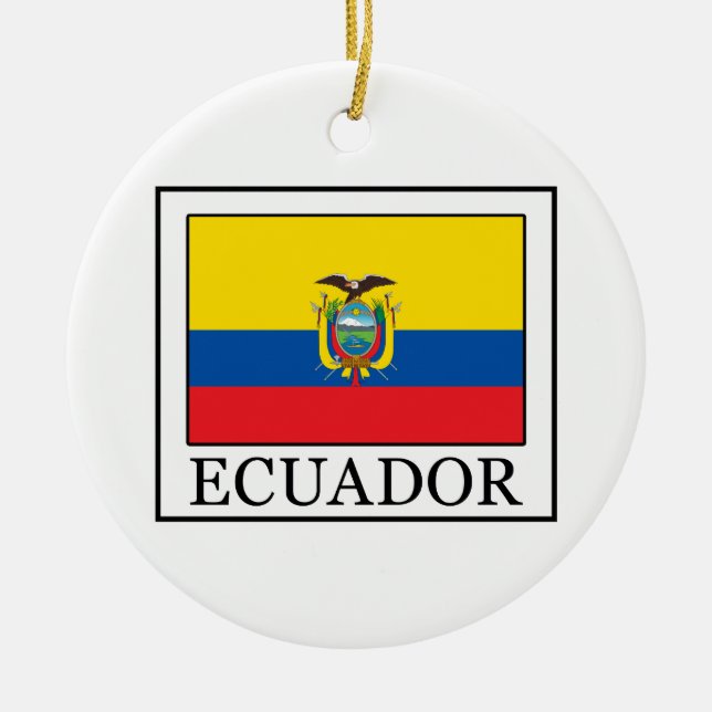 Ecuador Julgransprydnad Keramik (Framsidan)
