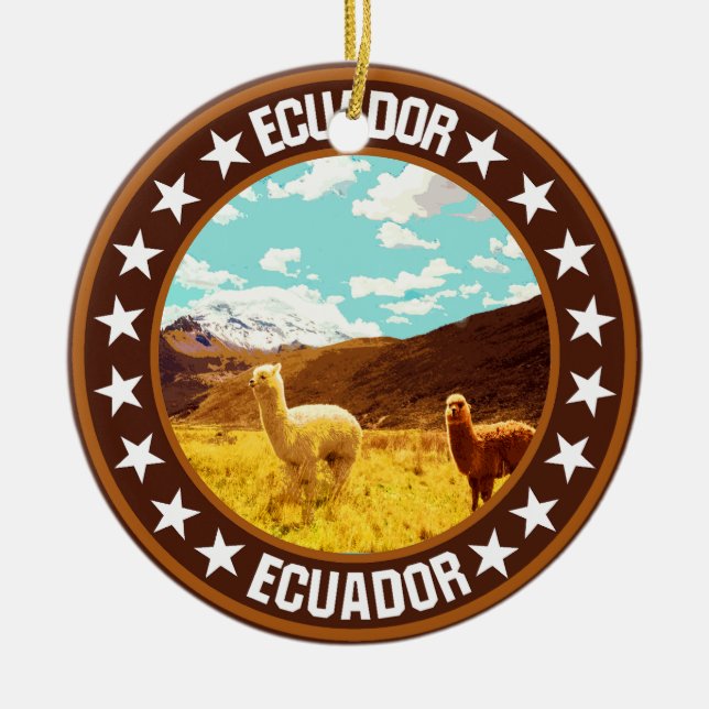 Ecuador Julgransprydnad Keramik (Framsidan)