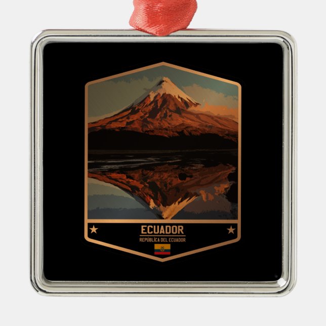 Ecuador Julgransprydnad Metall (Framsidan)