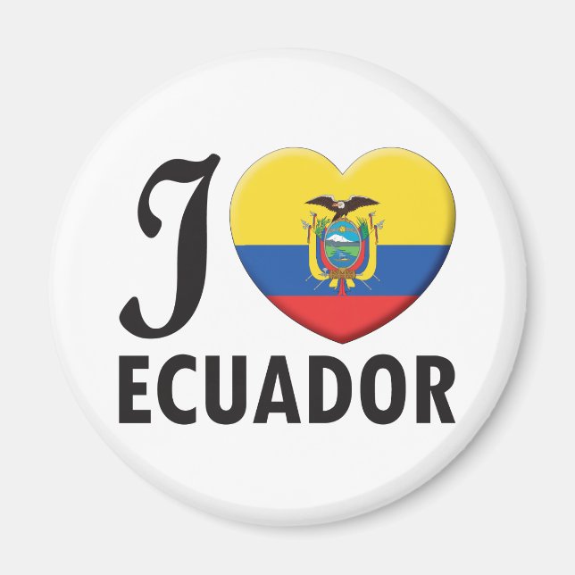 Ecuador Kärlek Magnet (Framsidan)