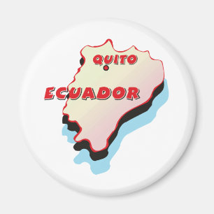 Ecuador karta magnet