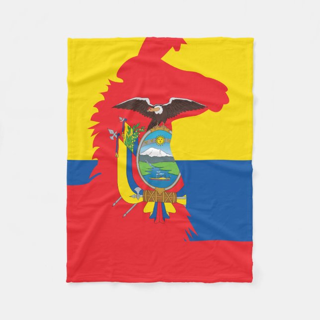 Ecuador Llama Alpaca Alpaca Ecuadorian Fleecefilt (Framsidan)