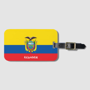 Ecuador National Flagga Patriotic Bagagebricka
