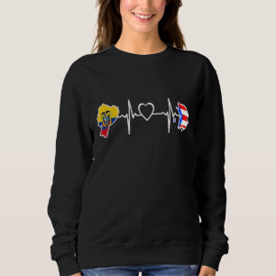 Ecuador Peurto rico Heartslag Ecuadorian Peurto ri T Shirt
