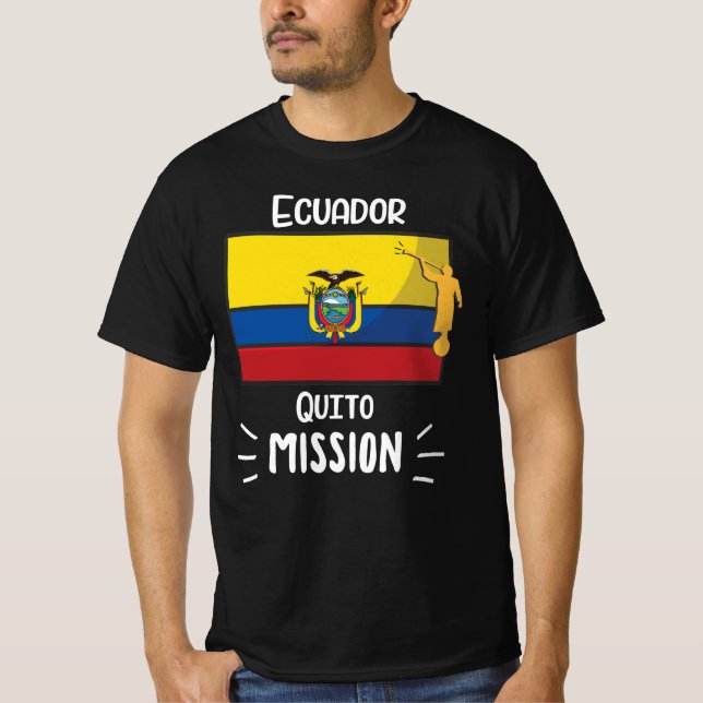 Ecuador Quito Mormon LDS Uppdrag T Shirt (Framsida)