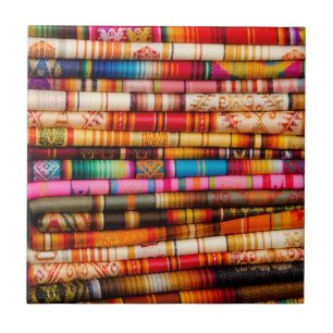 Ecuador, Quito-regionen, Otavalo Handicraft Market Kakelplatta