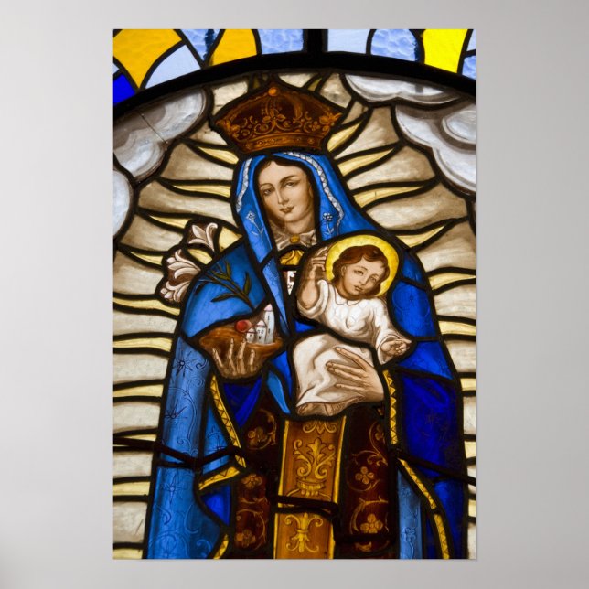 Ecuador, Quito. Status för det vingade Junggin Poster (Framsidan)