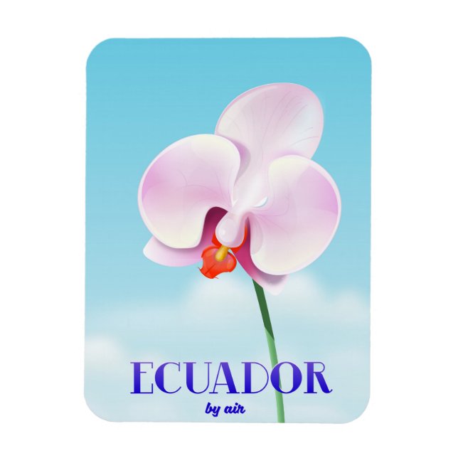 Ecuador-reseaffisch för orchid magnet (Vertikal)