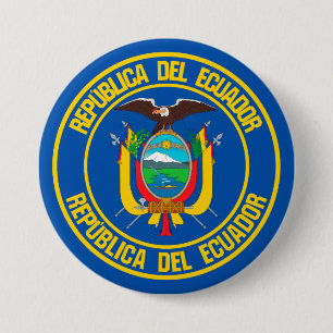Ecuador Round Emblem Knapp