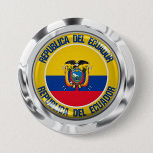 Ecuador Round Emblem Knapp
