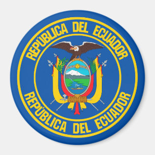 Ecuador Round Emblem Magnet