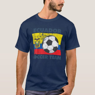Ecuador Soccer Team Flagga 2022 Supporter Ecuadori T Shirt