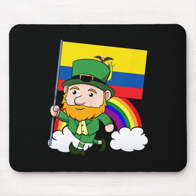 Ecuador Stolt ecuadoriansk flagga St. Patricks Day Musmatta (Framsidan)