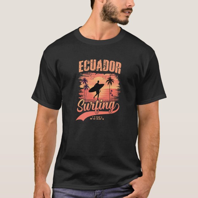 Ecuador Surfing T Shirt (Framsida)