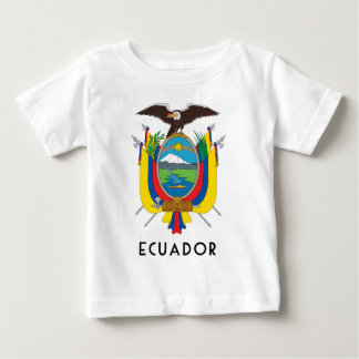 Ecuador - symbol/jacka av arm/flagga/färg/emblem t-shirt
