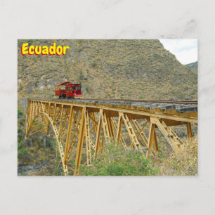 Ecuador tåg vykort