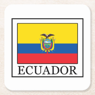 Ecuador Underlägg Papper Kvadrat