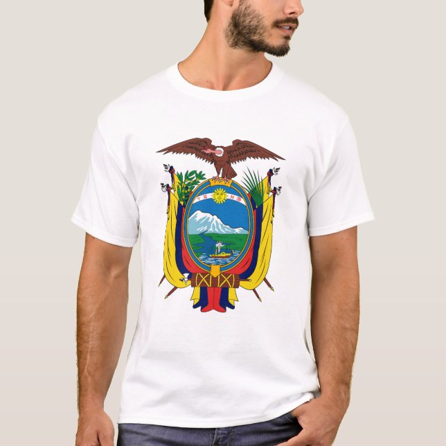 Ecuador vapensköldT-tröja Tee (Framsida)