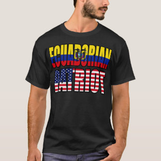 Ecuadorian American Patriot Pride Heritage Flagga T Shirt