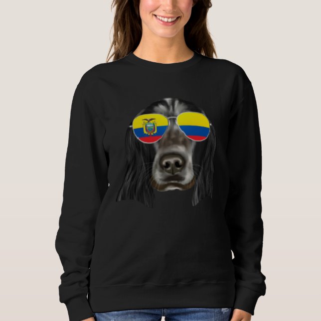 Ecuadorian Flag English Cocker Spaniel Dog Ecuador T Shirt (Framsida)