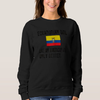 Ecuadorian Girl Ecuador Flagga Ecuadorian Roots T Shirt