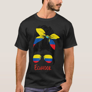 Ecuadorian Girl Ecuador girl Chica Ecuatoriana fla T Shirt