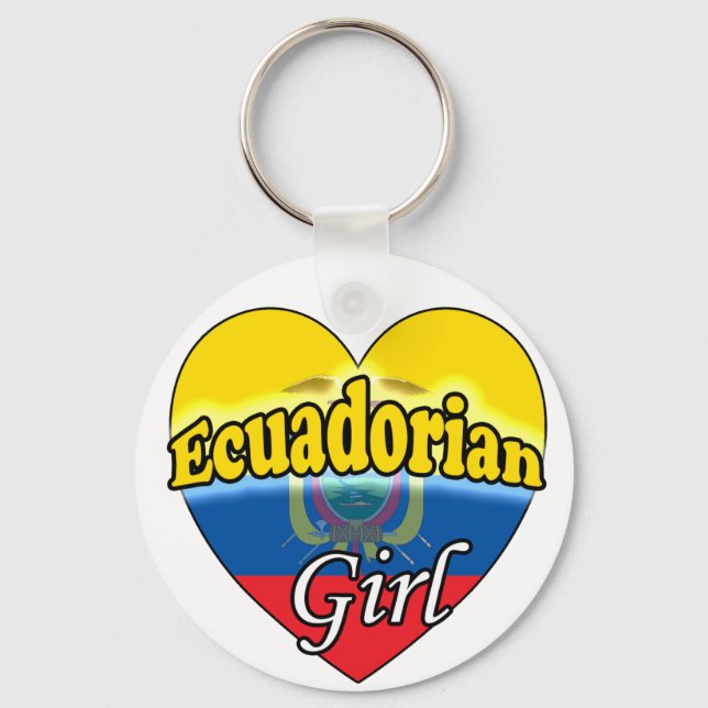 Ecuadorian Girl Nyckelring (Framsida)