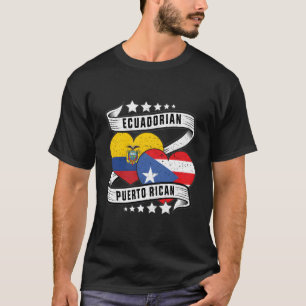 Ecuadorian Puerto Rican Shirt halv Puerto Rican Ha T