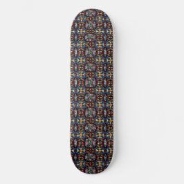 Ecuadorian Stain Glass Mini Skateboard Bräda 18,5 Cm