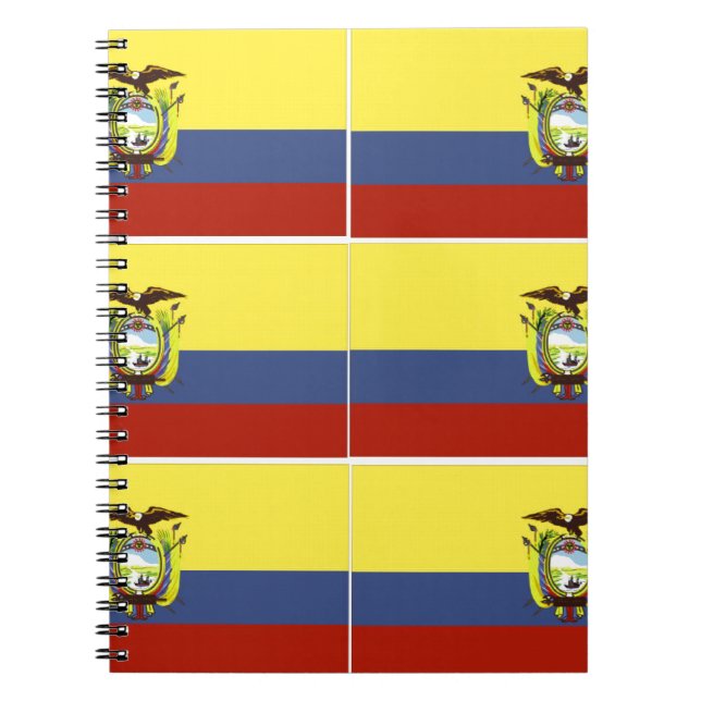 ecuadoriansk flagga anteckningsbok (Framsidan)