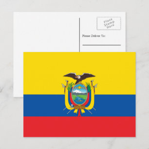 Ecuadoriansk flagga, Flagga av Ecuador Vykort
