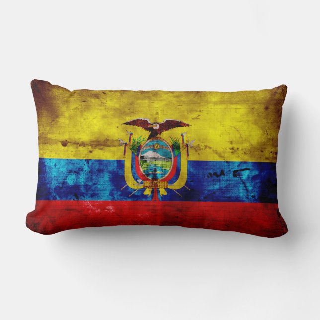 ecuadoriansk Flagga Lumbarkudde (Framsida)