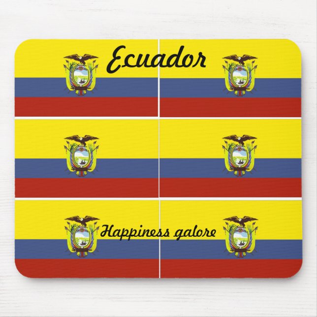 ecuadoriansk flagga musmatta (Framsidan)